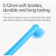 Set of mono-bristled toothbrushes, soft, (black, white, gray, blue, orange), 5 pcs.